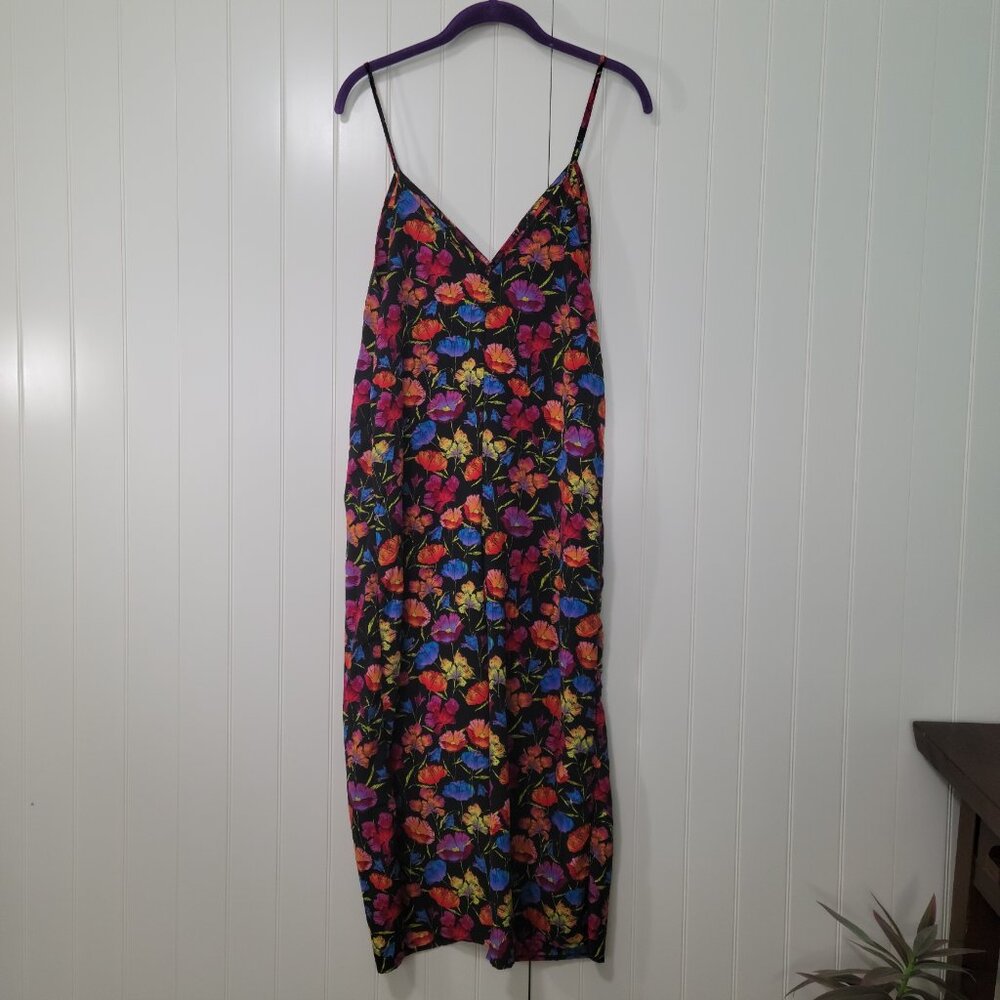 Topshop Multi-Color Poppy Floral 90s Artgirl Quirky Cropped Wide-leg Jumpsuit - Picture 3 of 9